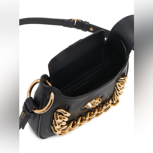 Versace Mini La Medusa Chain Leather Hobo Bag - Picture 2 of 16